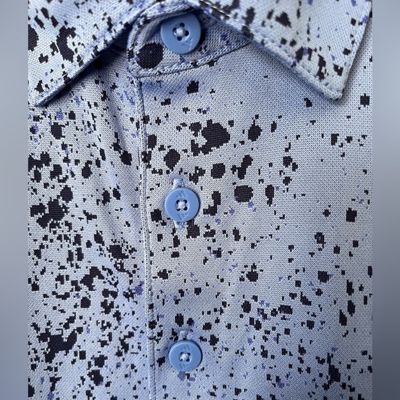 Mens Adidas Jacquard Golf Polo Shirt XL Like New - Picture 6 of 8